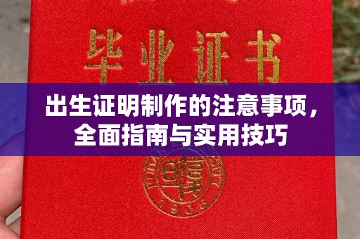 黄石港出生证明制作的注意事项，全面指南与实用技巧